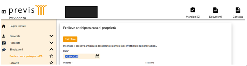 Simulare e richiedere il prelievo anticipato per la proprietà d’abitazioni (PPA)